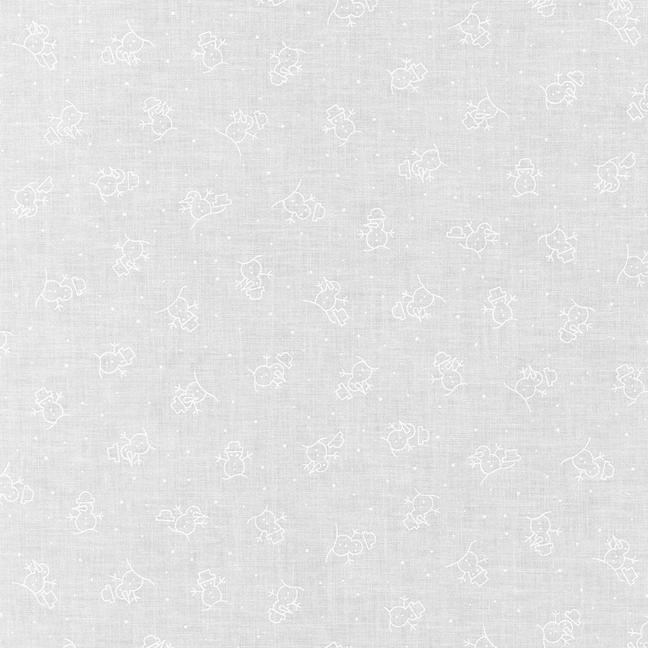 Mini Madness - Snowman White Yardage