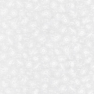Mini Madness - Daisies White Yardage