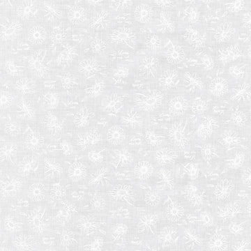 Mini Madness - Daisies White Yardage