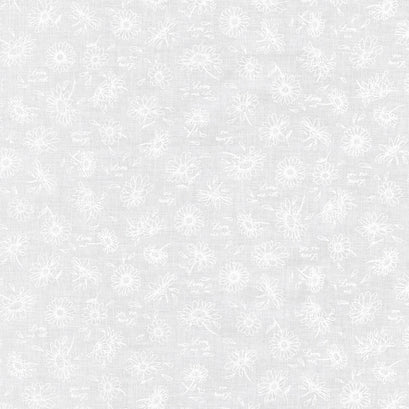 Mini Madness - Daisies White Yardage