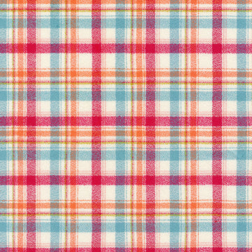 Mammoth Junior Flannel - Plaid Nectarine Yardage