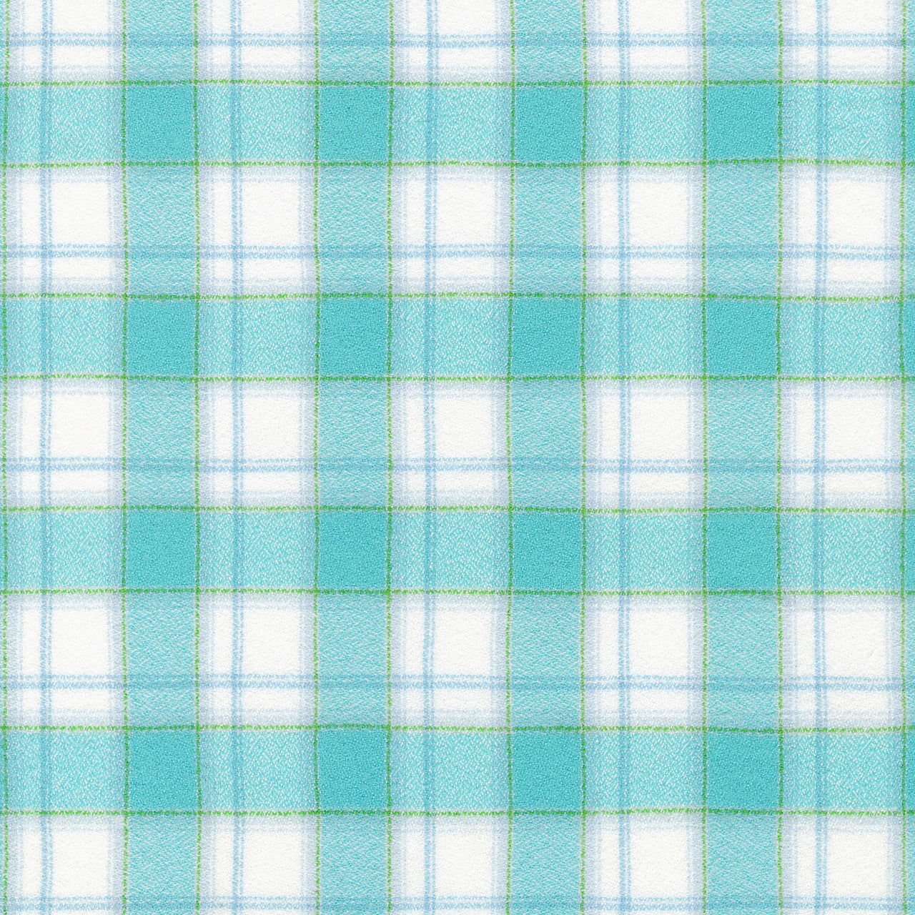 Mammoth Junior Flannel - Aqua Yardage