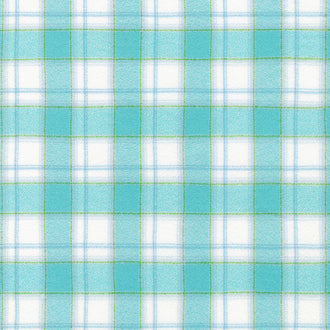 Mammoth Junior Flannel - Aqua Yardage