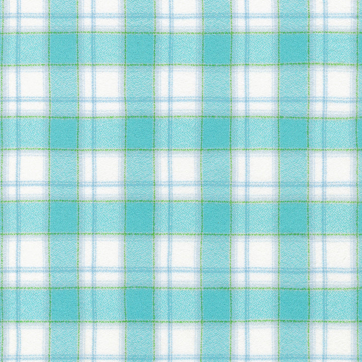 Mammoth Junior Flannel - Aqua Yardage