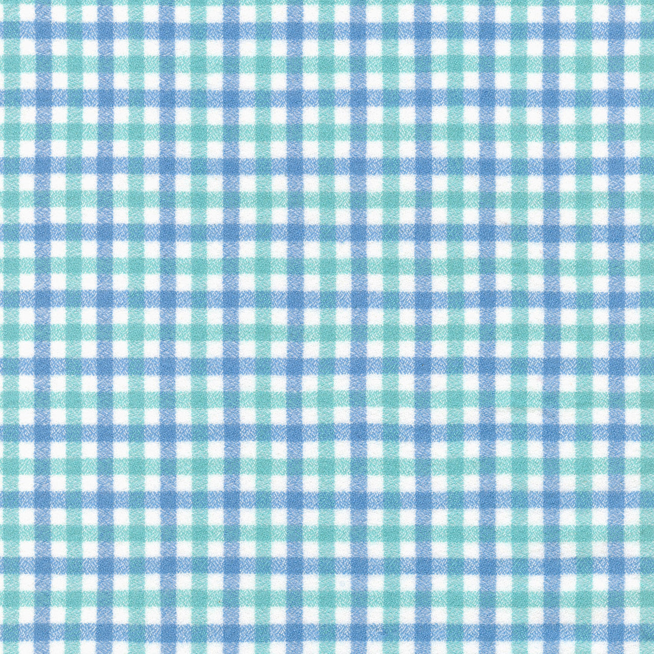 Mammoth Junior Flannel - Small Plaid Sea Glass Yardage
