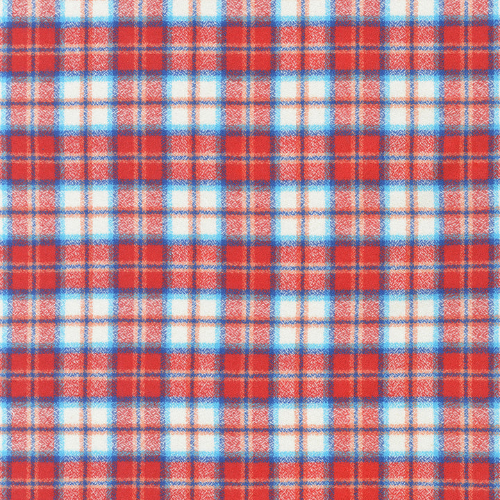 Mammoth Junior Flannel - Classic Plaid Red Yardage
