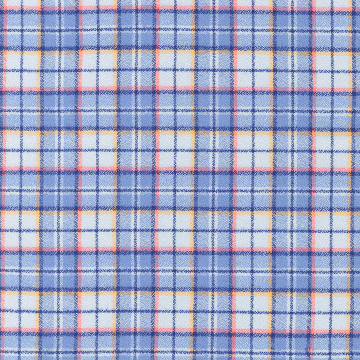Mammoth Junior Flannel - Classic Plaid Prairie Sky Yardage
