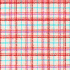 Mammoth Junior Flannel - Plaid Peach Yardage