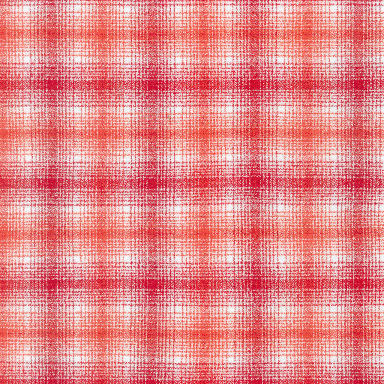 Mammoth Junior Flannel - Ombre Plaid Red Yardage