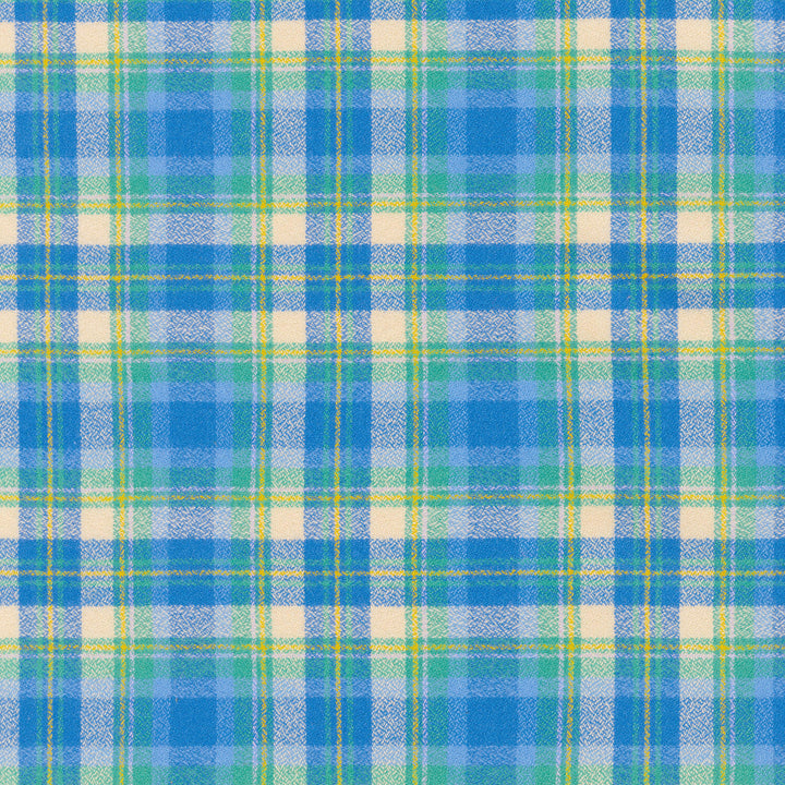 Mammoth Junior Flannel - Plaid Waterfall Yardage
