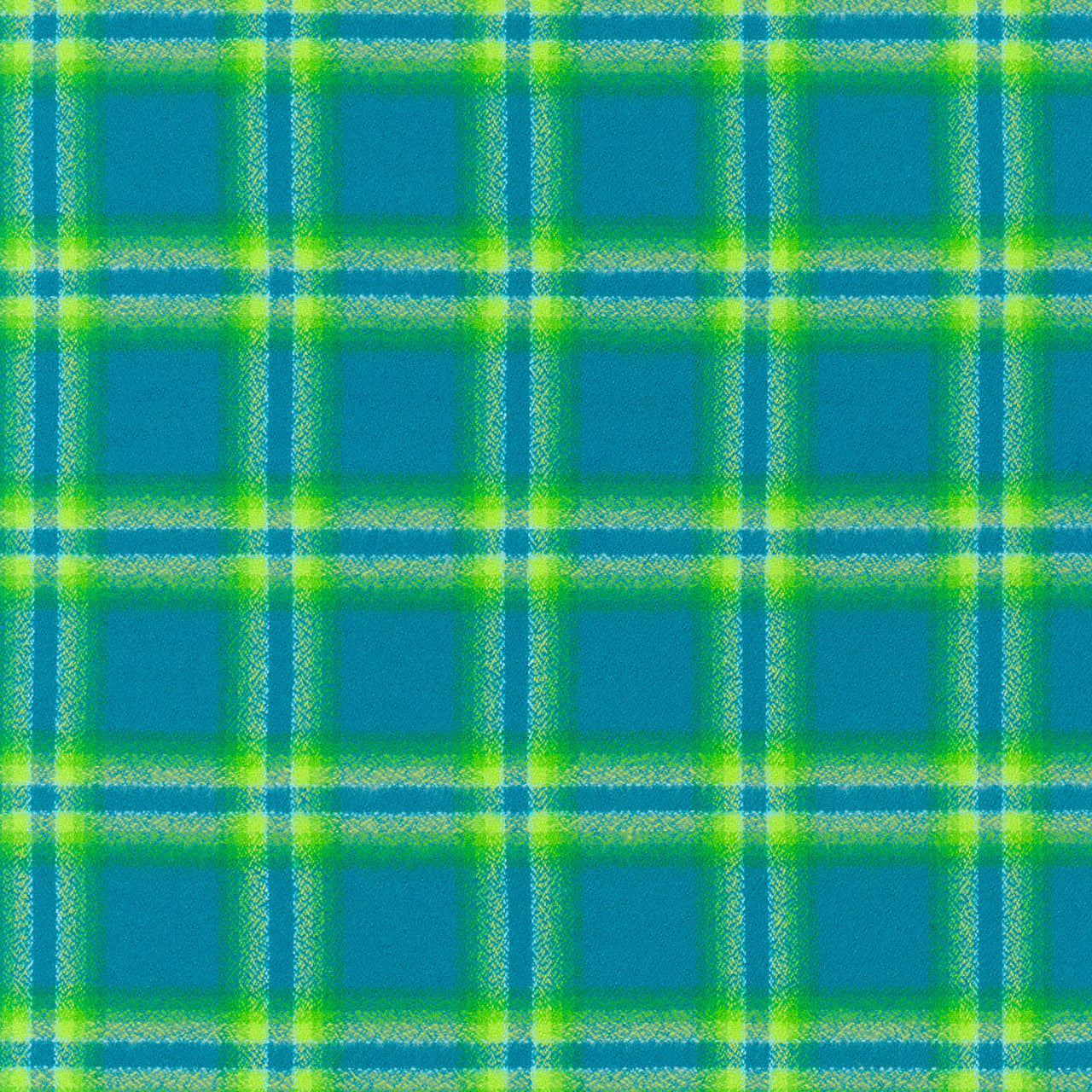 Mammoth Junior Flannel - Plaid Teal Blue Yardage