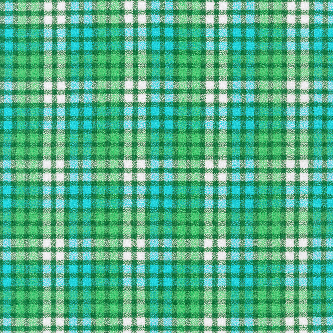 Mammoth Junior Flannel - Grass Yardage