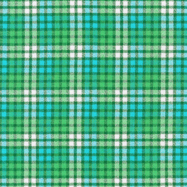Mammoth Junior Flannel - Grass Yardage