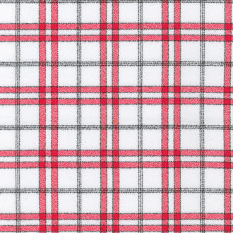 Mammoth Junior Flannel - Window Plaid Strawberry Yardage