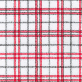 Mammoth Junior Flannel - Window Plaid Strawberry Yardage