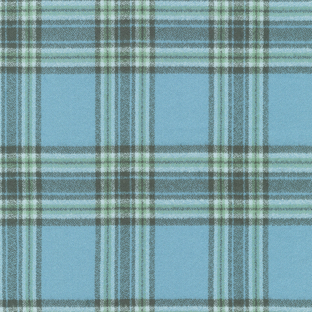 Mammoth Organic Flannel - Large Plaid Pool Yardage