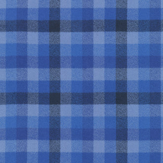Mammoth Flannel Wide - Plaid Royal Yardage
