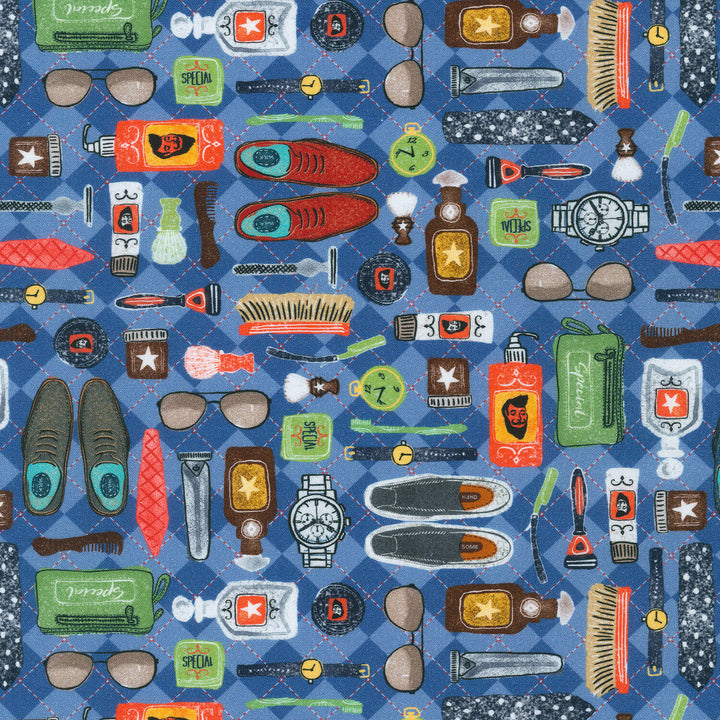 Man Cave - Grooming Denim Yardage