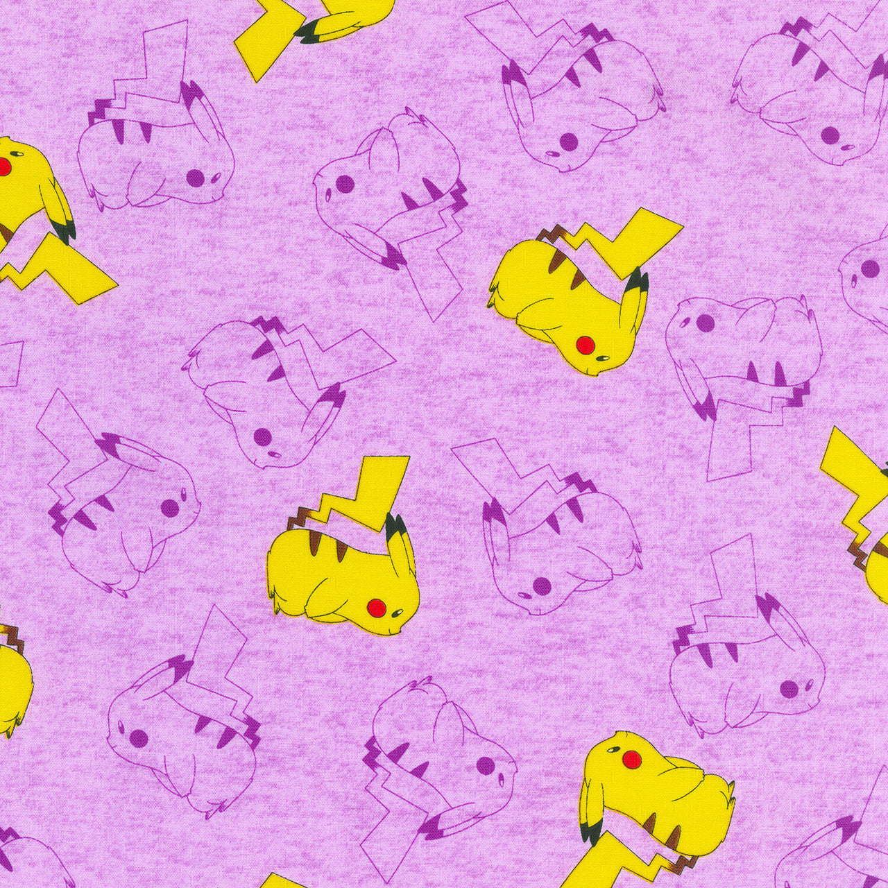 Pokemon - Outlines Lavender Yardage