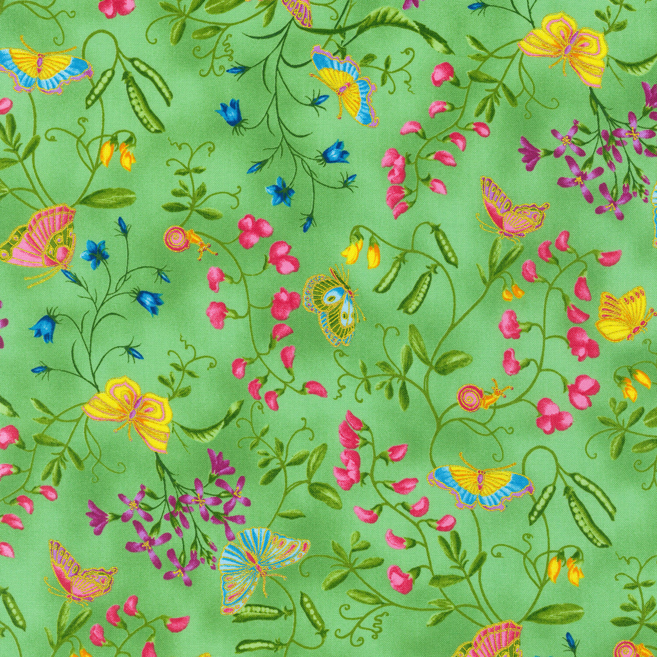 Parvaneh's Butterflies - Butterfly Meadow Yardage