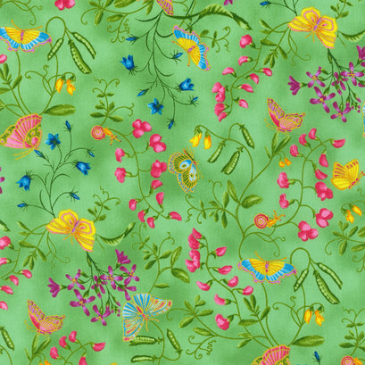 Parvaneh's Butterflies - Butterfly Meadow Yardage