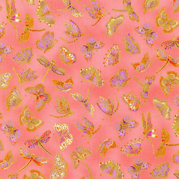 Parvaneh'S Butterflies - Coral Yardage
