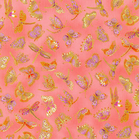 Parvaneh'S Butterflies - Coral Yardage