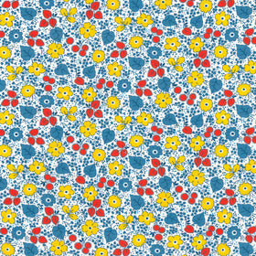 Playful - Dainty Flowers Vintage White Yardage