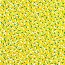 Playful - Small Flowers Butterscotch Yardage