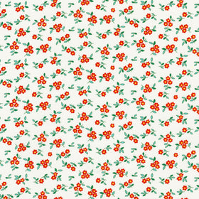 Playful - Small Flowers Red Yardage