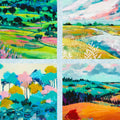 Painterly Trees - Meadow Scenic Garden Panel