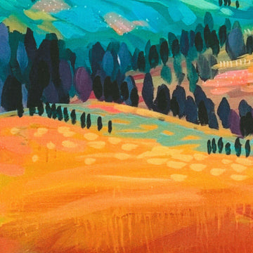 Painterly Trees - Meadow Scenic Garden Panel