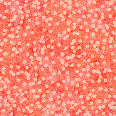 Painterly Trees - Dots on Texture Peach Yardage