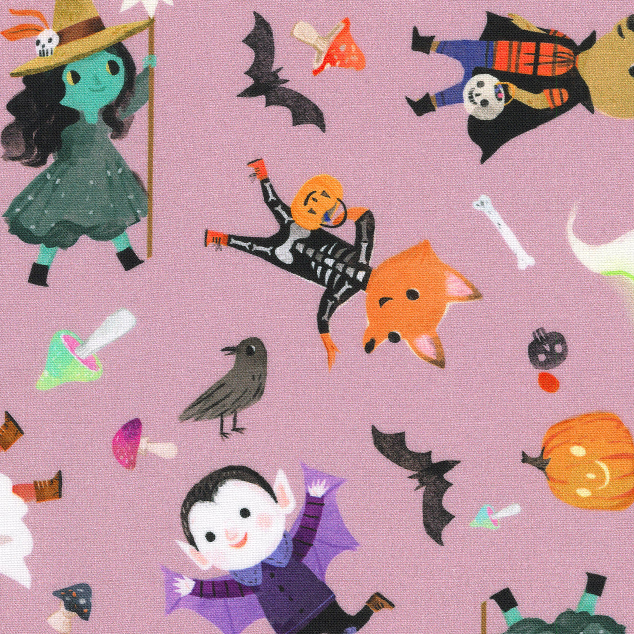 Pumpkin Pals - Trick or Treaters Eerie Yardage