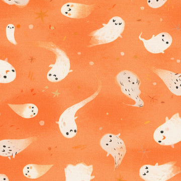 Pumpkin Pals - Ghosts Orangeade Yardage