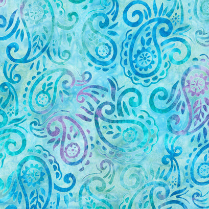 Paisley Bouquet - Sky Yardage
