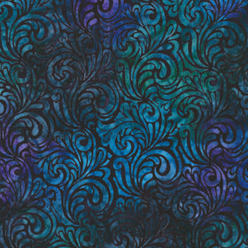 Paisley Bouquet - Aubergine Yardage