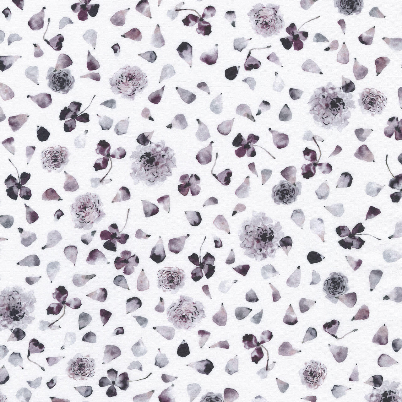 Peony Love - Flowers White Yardage