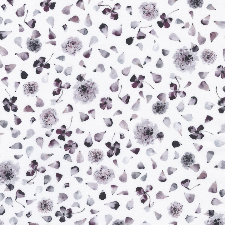 Peony Love - Flowers White Yardage