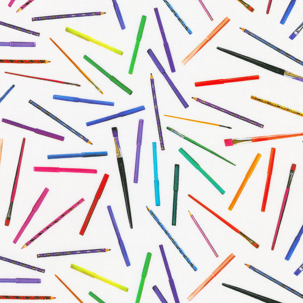 Rainbow Crafter's Stash - Craft Supplies White Yardage