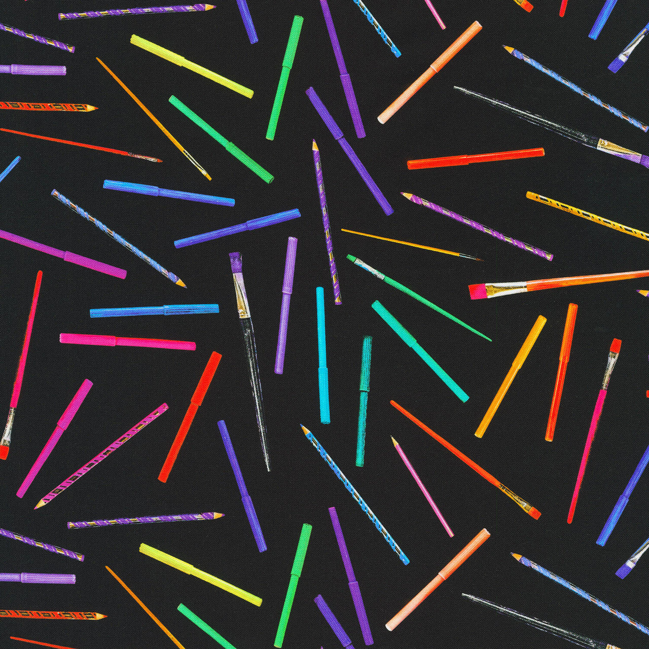 Rainbow Crafter's Stash - Black Yardage