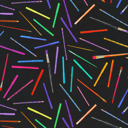 Rainbow Crafter's Stash - Black Yardage