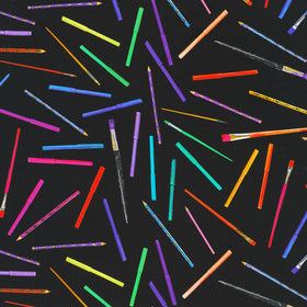 Rainbow Crafter's Stash - Black Yardage