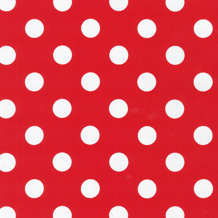 Sevenberry: Petite Basics - Polka Dot Red Yardage