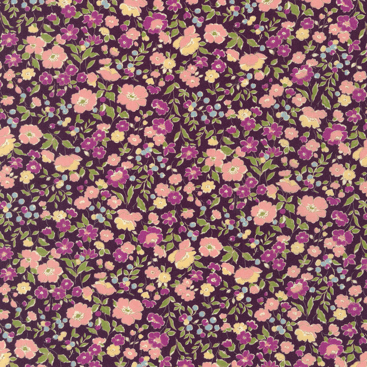 Sevenberry: Petite Garden - Purple Yardage
