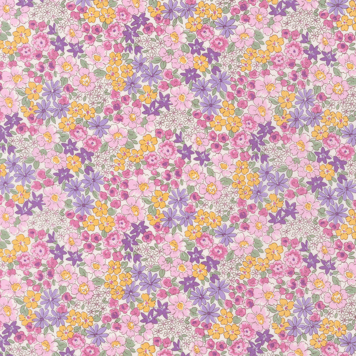 Sevenberry: Petite Garden - Flowers Purple Yardage