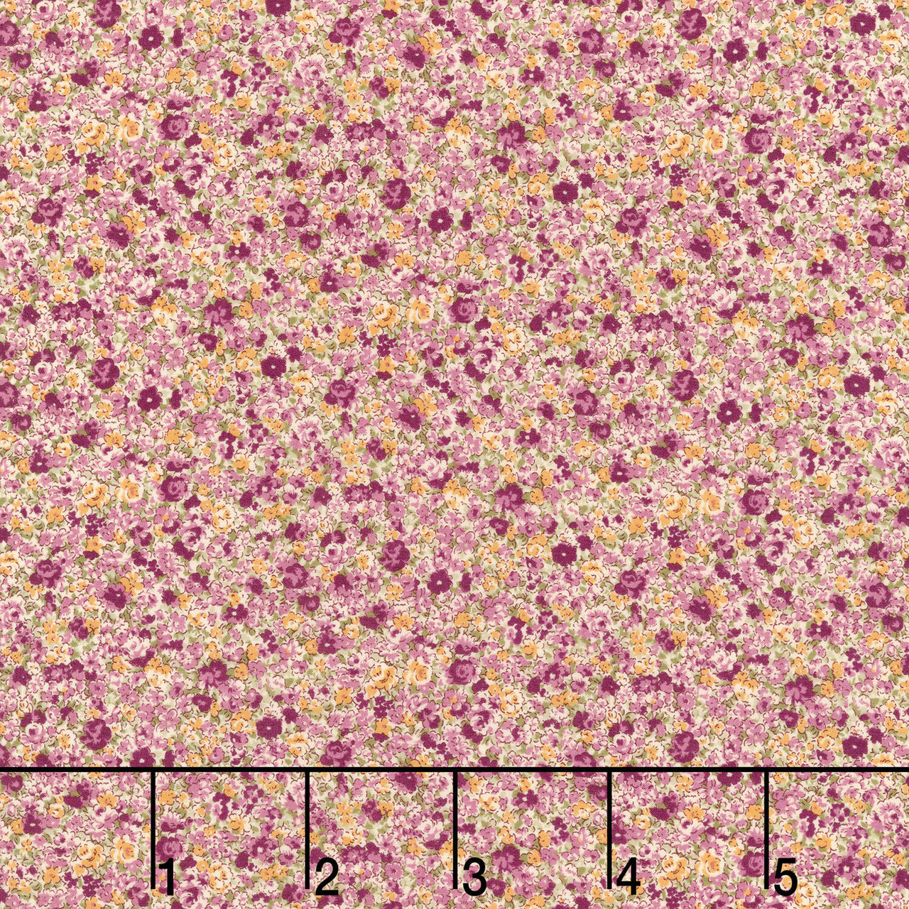 Sevenberry: Petite Garden Lawn - Packed Floral Lilac Yardage