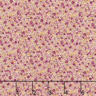 Sevenberry: Petite Garden Lawn - Packed Floral Lilac Yardage