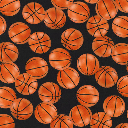Sports Life 5 - Basketballs Black Yardage