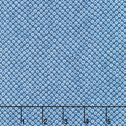 Shibori Blues - Diamonds Blue Yardage